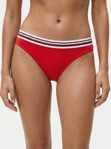 Tommy Hilfiger Dół od bikini UW0UW06355 Czerwony. Czerwone bikini TOMMY HILFIGER, bez wzorów, z syntetyku. Za 189,99 zł.