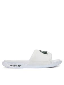Lacoste Klapki 7-49CFA0041 Biały. Białe klapki Lacoste, bez wzorów, z tworzywa sztucznego, bez obcasa. Za 179,99 zł.