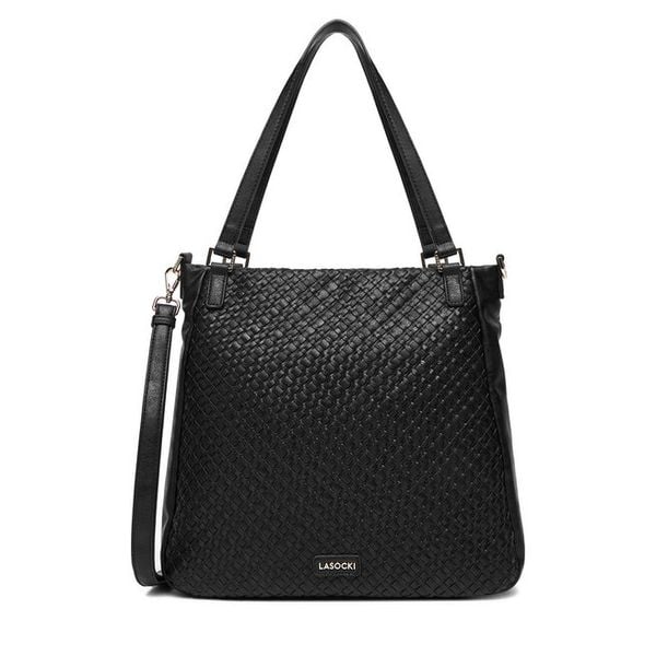 Torebka Lasocki. Czarne torebki klasyczne Lasocki, bez wzorów, bez dodatków. Za 219,99 zł.