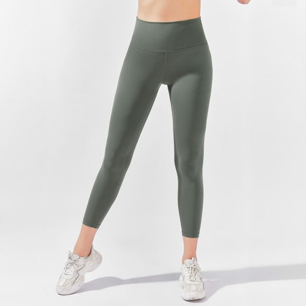 Legginsy myga Yula High-Waisted 7/8 - Olive Green - XL. Zielone legginsy MYGA, bez wzorów. Za 199,99 zł.