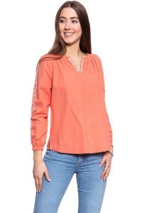 DAMSKA BLUZKA MUSTANG Edda V Embroidery 1008923 8139. Bluzki Mustang, s, bez wzorów, bez kołnierzyka, bez ramiączek. W wyprzedaży za 39,99 zł.