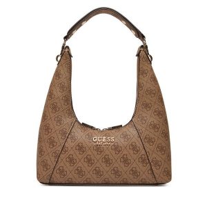 Torebka Guess. Brązowe torebki klasyczne Guess, z aplikacjami, bez dodatków. Za 349,99 zł.