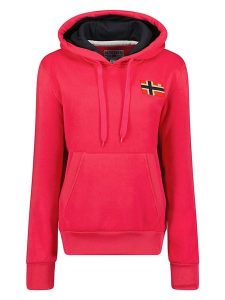 Geographical Norway Bluza "Genifer" w kolorze różowym rozmiar: S. Różowe bluzy Geographical Norway, s, bez wzorów, z kapturem. Za 114,44 zł.