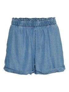 Vero Moda Szorty materiałowe Harper 10283731 Niebieski Regular Fit. Niebieskie szorty Vero Moda, bez wzorów, z lyocellu. Za 79,99 zł.