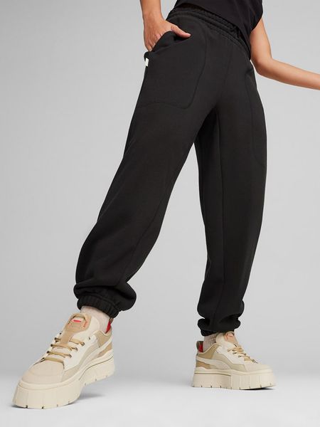 Puma Spodnie dresowe "Infuse" w kolorze czarnym rozmiar: XS. Czarne spodnie dresowe Puma, xs, bez wzorów, z dresówki. Za 109,00 zł.