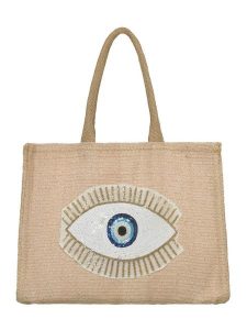 BLE Shopper bag w kolorze beżowym - 42 x 32 x 12 cm rozmiar: onesize. Brązowe shopper bag BLE, bez wzorów, z materiału, na ramię, bez dodatków. Za 77,95 zł.