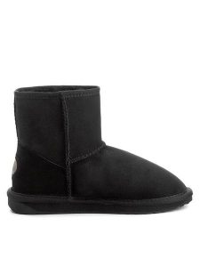 EMU Australia Śniegowce Stinger Mini W10003 Czarny. Czarne buty zimowe EMU Australia, ze skóry, bez obcasa, bez zapięcia. Za 662,99 zł.