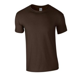 Koszulka Softstyle Dla Dorosłych Unisex. Brązowe bluzki GILDAN, xl, bez wzorów, sportowe, bez kołnierzyka, bez ramiączek. Za 34,99 zł.