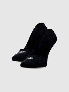 4F Skarpetki casual niewidoczne (2-pack) damskie - czarne 35-38. Czarne skarpetki 4f, bez wzorów, z bawełny. Za 39,99 zł.