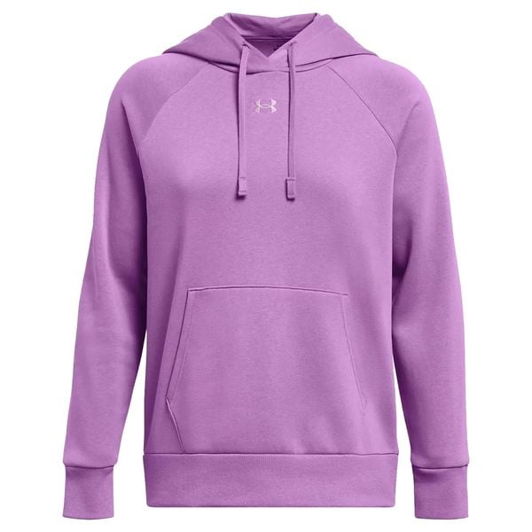 Damska Bluza Z Kapturem Rival Fleece Hoodie. Fioletowe bluzy Under Armour, l, bez wzorów, z kapturem. Za 336,99 zł.
