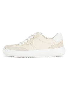 Gabor Skórzane sneakersy w kolorze kremowym rozmiar: 40,5. Brązowe trampki Gabor, bez wzorów, bez zapięcia. Za 210,32 zł.