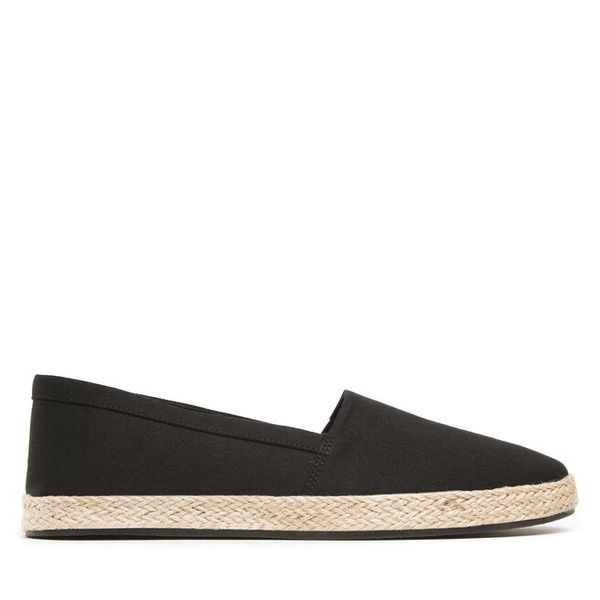 Espadryle DeeZee. Czarne espadryle DeeZee, bez wzorów, bez obcasa. Za 79,99 zł.