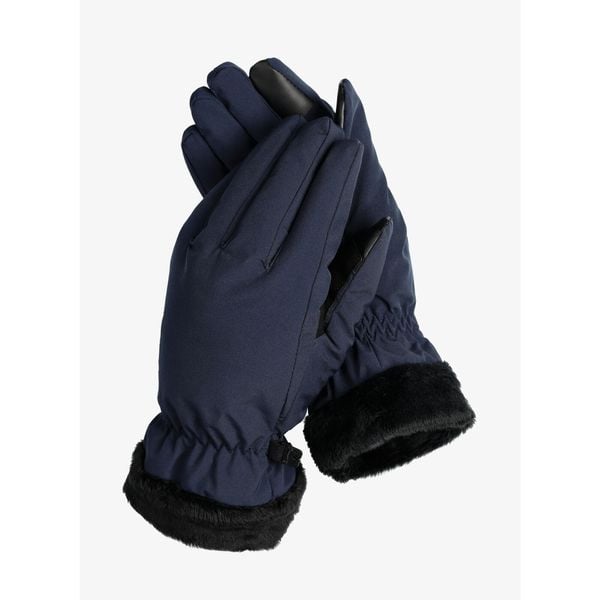 Rękawiczki damskie Jack Wolfskin Highloft Glove. Niebieskie rękawiczki Jack Wolfskin, bez wzorów. Za 189,99 zł.