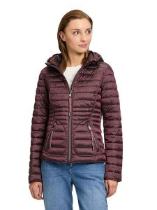 CARTOON Kurtka pikowana w kolorze bordowym rozmiar: 44. Czerwone kurtki Cartoon, bez wzorów, bez kaptura. Za 113,99 zł.