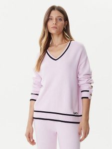 Liu Jo Sport Sweter TF5229 MS59L Różowy Regular Fit. Czerwone swetry klasyczne Liu Jo Sport, l, z syntetyku, bez kołnierzyka. Za 579,99 zł.