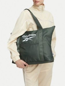 Reebok Torebka CWBEO-RBK-M-013-10 Zielony. Zielone shopper bag Reebok, bez wzorów, z materiału, bez dodatków. Za 79,99 zł.