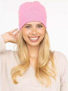 Zwillingsherz Kaszmirowa czapka w kolorze jasnoróżowym rozmiar: onesize. Różowe czapki Zwillingsherz, bez wzorów, z kaszmiru. Za 148,61 zł.