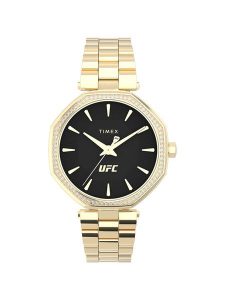 Timex Zegarek TW2V83100 Złoty. Żółte, analogowe zegarki Timex. Za 619,99 zł.