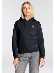 Converse Bluza "Dynamic" w kolorze czarnym rozmiar: L. Czarne bluzy Converse, l, bez wzorów, z bawełny, z kapturem. Za 197,63 zł.