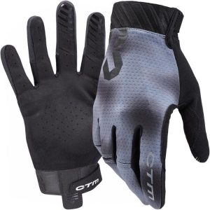 Rękawiczki rowerowe długie dla dorosłych MTB Enduro CTM Pathyst. Szare rękawiczki CTM, bez wzorów. Za 139,00 zł.