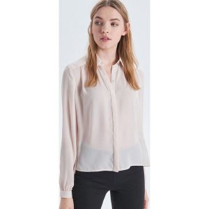 Gładka koszula - Kremowy. Koszule marki Cropp. W wyprzedaży za 34,99 zł.