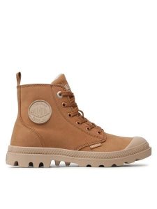 Palladium Trapery Pampa Hi Zip Wl 95982-252-M Brązowy. Brązowe buty zimowe Palladium, z nubiku, bez obcasa, bez zapięcia. Za 356,85 zł.