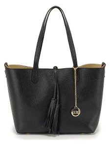 Mia Tomazzi Shopper bag "Zanardelli" w kolorze czarnym rozmiar: onesize. Czarne shopper bag Mia Tomazzi, z aplikacjami, na ramię, bez dodatków. Za 304,99 zł.