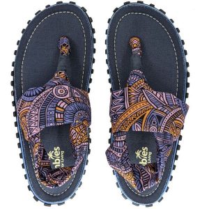 Japonki Gumbies Slingback W G-SB-WN-AZTEC wielokolorowe. Klapki bez wzorów, z gumy, bez obcasa. Za 289,26 zł.