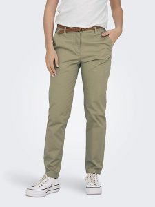 JDY Spodnie chino "Chicago" w kolorze khaki rozmiar: XS/L32. Brązowe chinosy JDY, bez wzorów, z tkaniny. Za 48,28 zł.