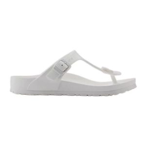 Japonki Birkenstock Gizeh Eva 0128221 białe. Białe klapki bez wzorów, z materiału, bez obcasa. Za 316,64 zł.