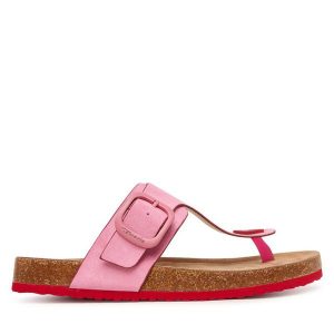 Japonki Tamaris. Czerwone klapki Tamaris, bez wzorów, bez obcasa. Za 219,99 zł.