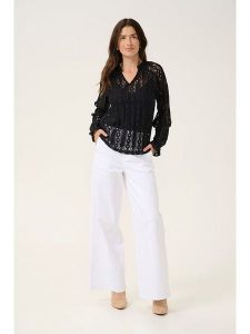 Cream Bluzka w kolorze czarnym rozmiar: 40. Czarne bluzki Cream, bez wzorów, bez kołnierzyka, bez ramiączek. Za 83,03 zł.