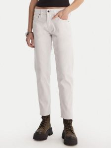 G-Star Raw Jeansy Kate D15264-C301 Biały Boyfriend Fit. Białe jeansy G-Star Raw, bez wzorów, z bawełny. Za 355,99 zł.