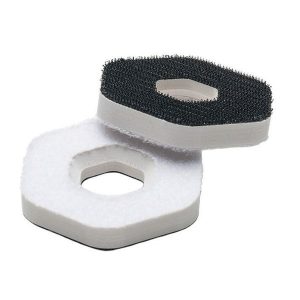 Ochronniki Seismic Slide Puck Risers - Sześciokątne Hohle Sld Pck Rsrs Hh. Białe rękawiczki SEISMIC, bez wzorów. Za 97,00 zł.