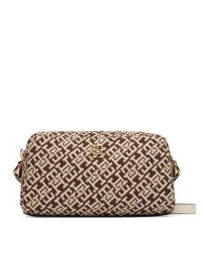 Tommy Hilfiger Torebka Th Grace Camera Bag Jacquard AW0AW18864 Brązowy. Brązowe listonoszki TOMMY HILFIGER, bez wzorów, z materiału, bez dodatków. Za 489,99 zł.
