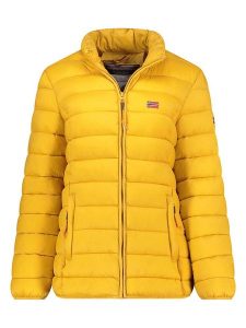 Geographical Norway Kurtka pikowana "Atikolor" w kolorze musztardowym rozmiar: XXL. Żółte kurtki Geographical Norway, xxl, bez wzorów, bez kaptura. Za 183,59 zł.