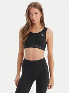 Lacoste Biustonosz sportowy IF0133 Czarny. Czarne biustonosze sportowe Lacoste, bez wzorów, z syntetyku. Za 229,99 zł.