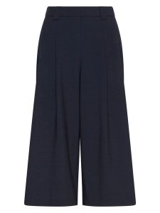 MOSS COPENHAGEN Kuloty "Wilder" w kolorze granatowym rozmiar: XS. Niebieskie spodnie z wysokim stanem Moss Copenhagen, bez wzorów, z podwyższonym stanem. Za 170,47 zł.