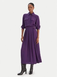 Liu Jo Sukienka koszulowa MF5145 T4241 Fioletowy Regular Fit. Fioletowe sukienki Liu Jo, bez wzorów, z syntetyku, bez kołnierzyka, bez ramiączek, koszulowe. Za 499,99 zł.