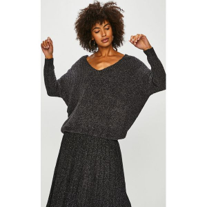 Answear - Sweter. Szare swetry klasyczne marki ANSWEAR, z dzianiny. W wyprzedaży za 79,90 zł.
