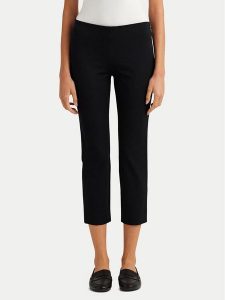 LAUREN RALPH LAUREN Spodnie materiałowe Skinny Fit Streç Pantolon 200687713003 Czarny Regular Fit. Czarne rurki Lauren Ralph Lauren, z bawełny. Za 399,99 zł.
