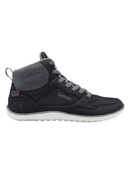 Kangaroos Buty "K-BF Sleet Mid" w kolorze szaro-czarnym do chodzenia na boso rozmiar: 38. Czarne trampki KangaROOS, bez wzorów, za kostkę, bez zapięcia. Za 139,95 zł.