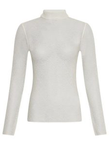 MOSS COPENHAGEN Golf "Flich" w kolorze białym rozmiar: XS/S. Białe golfy Moss Copenhagen, bez wzorów. Za 96,60 zł.