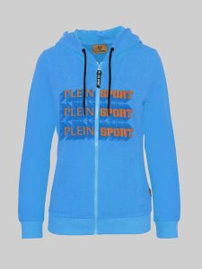 Plein Sport Bluza w kolorze błękitnym rozmiar: M. Niebieskie bluzy Plein Sport, m, bez wzorów, z bawełny, bez kaptura. Za 341,79 zł.