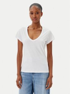BOSS T-Shirt C_Eslane_4 50540432 Biały Slim Fit. Białe t-shirty Boss, xl, bez wzorów, z bawełny, bez kołnierzyka, bez ramiączek. Za 139,99 zł.