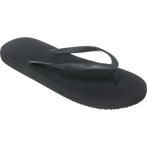 Japonki damskie Billabong Sunlight. Czarne klapki Billabong, bez wzorów, z gumy, bez obcasa. Za 55,99 zł.