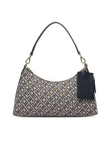 Tommy Hilfiger Torebka Th Icon Shoulder Bag Jacquard AW0AW18907 Granatowy. Niebieskie torebki klasyczne TOMMY HILFIGER, bez wzorów, z materiału, bez dodatków. Za 649,99 zł.