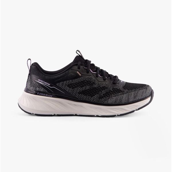 Buty damskie SKECHERS Edgeride Power Flow. Czarne buty sportowe Skechers, bez wzorów, bez zapięcia. Za 269,99 zł.