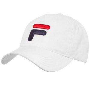 Czapka tenisowa z daszkiem Fila Cap Max. Białe czapki Fila, bez wzorów, z materiału. Za 79,00 zł.