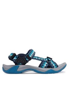 CMP Sandały Hamal Wmn Hiking Sandal 38Q9956 Niebieski. Niebieskie sandały CMP, bez wzorów, z materiału, bez obcasa, bez zapięcia. Za 189,99 zł.